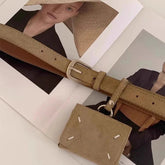 Y2k Aesthetic Frosted Simple Waist Packs Korean All Match Solid Bags Streetwear Vintage Trendy Ins Femlae Handbags